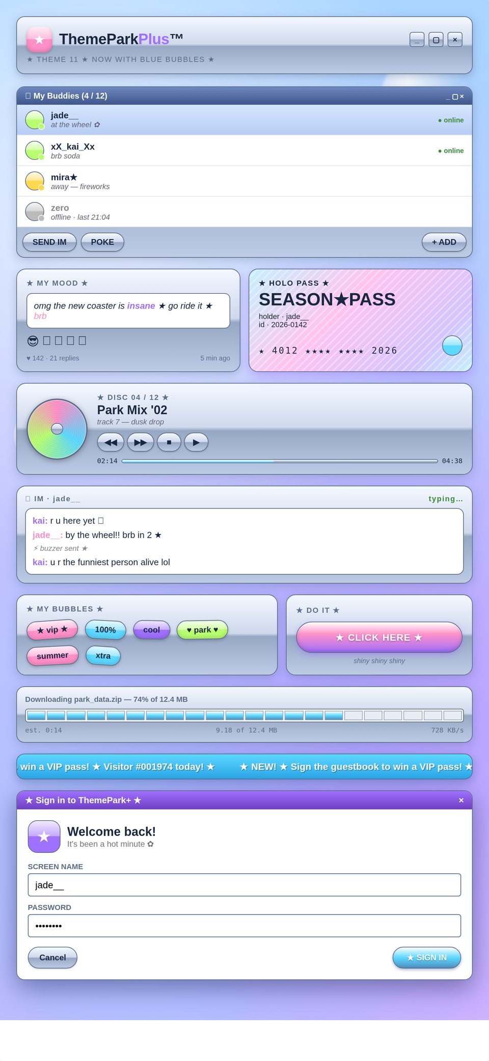 Y2K Chrome preview